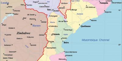 મોઝામ્બિક રાજકીય નકશો